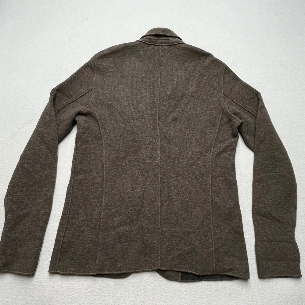VTG Diesel Italy‎ Wool Knit Blazer Cardigan Jacket Brown Avant Garde Large